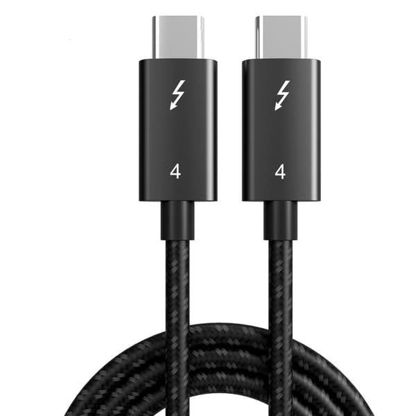 Thunderbolt 3/4 -kaapeli 2 m USB-C 100 W PD, musta 109