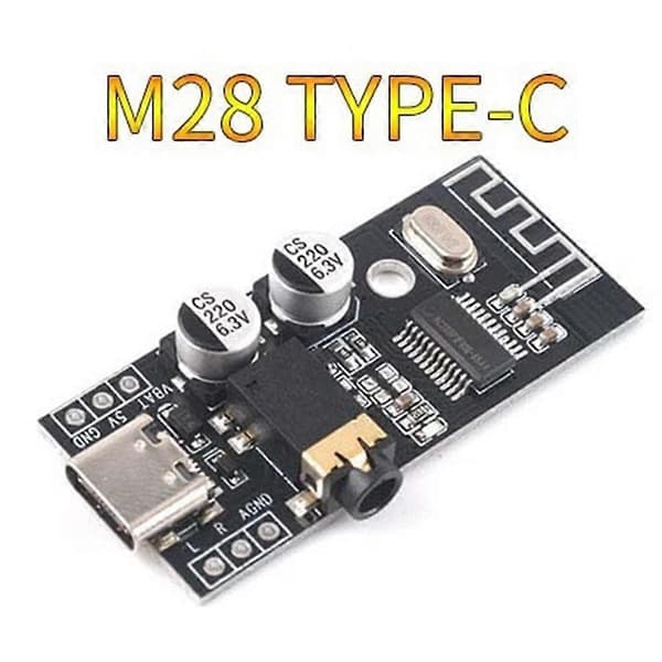 5 STK -M28 Trådløs Bluetooth Audio Receiver Board Modul HIFI DIY Forsterkerkort Bluetooth 4.2 HIF