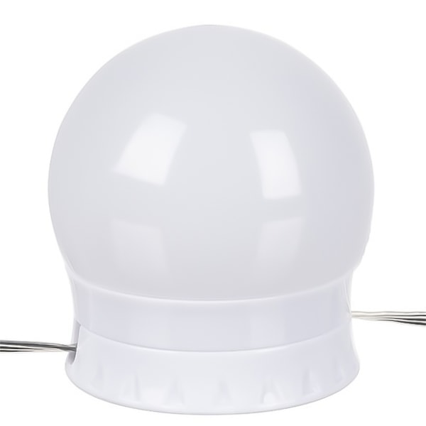 LED-lampor för sminkspegel sminkbord - Fästs runt spegeln White Vit