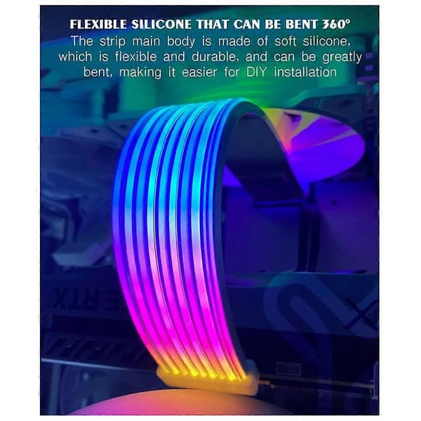 RGB LED Strip ARGB Sync Board til computerstrømforsyning ATX 24PIN GPU grafikkort 8Pin kabelhus
