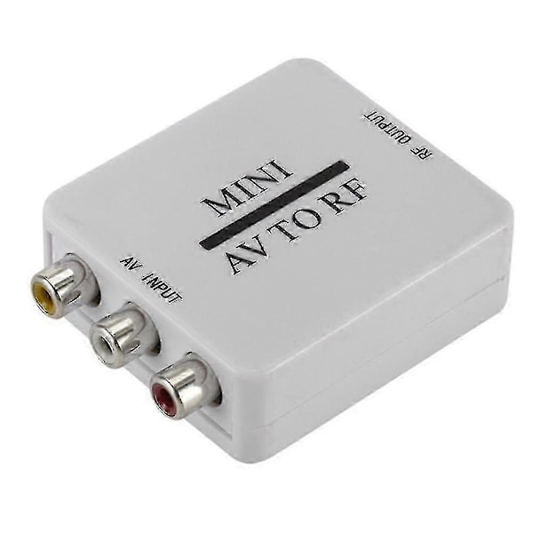 RCA till RF Koaxial Konverter Kompatibel Modulator för TV Komposit Videokabel