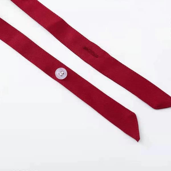 Crossover slips til gymnasiepiger, klassisk tilbehør, justerbar butterfly, halsslips, crossover-slips black edge