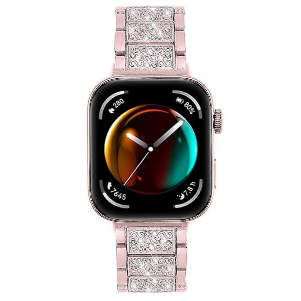 Type C Huawei Watch Fit 3 -älykellon metalliranneke strasseilla Multicolor Style B