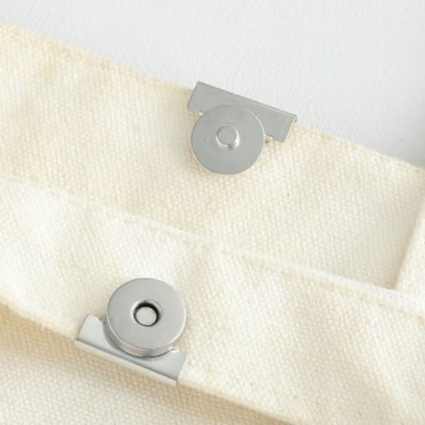 10 magnetiske lukninger, sømløse metalknapper, rustfrit stål 20x17mm, til håndtasker og tøj.