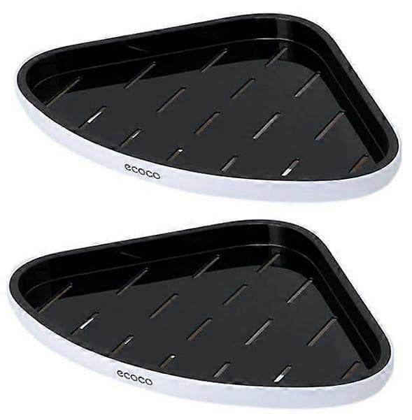 2x Ecoco Hörn Badrum Duschhylla black