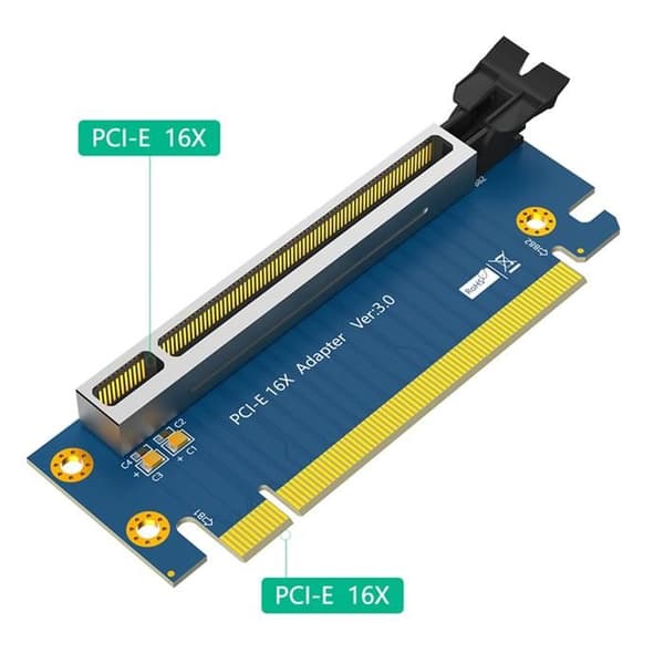 PCIe Riser Card PCI-Express 3.0 16x Riser Card, PCI Express 3.0 16X 90 graders højhastigheds Riser Card til 2U server