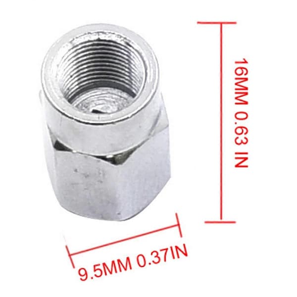 Flex Shaft Driver Cap för Dremel vevaxel aluminiummutterlock 2610916116 drivmutteradapterdel 225 P Silver