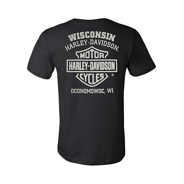 Halo Willie G Skull Crew-Neck Kortärmad T-shirt Harley Davidson-ooo09 S