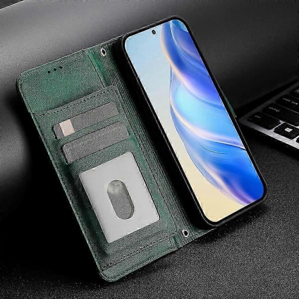 Ultratunt PU-plånboksfodral för Infinix Smart 6 & 6 Plus Green