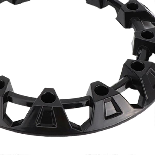 Generisk ATV Fælgbeskyttelse Dekor Modifikation Dele Multiformål Black 10 Inches