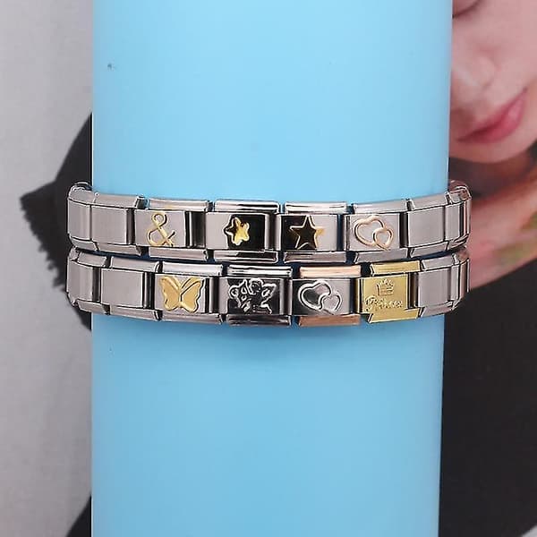 Daisy Hjerte Stjerne- Sommerfugl Krone, Prinsesse Armbånd J8