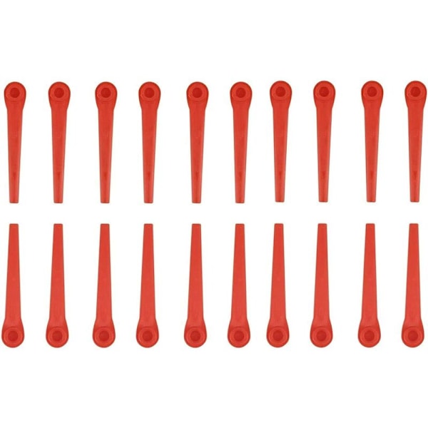 100 plastblader for Gardena gresstrimmere, erstatningsblader for Gardena gresstrimmere og trådløse gresstrimmere