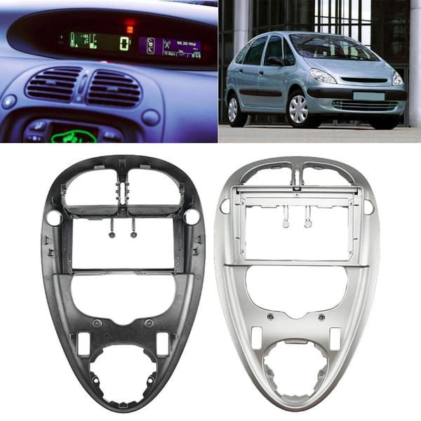 Professional 9-inch Car Radio Frame Plastic Dashboard Panel Suitable for Vehicles Black 0.34