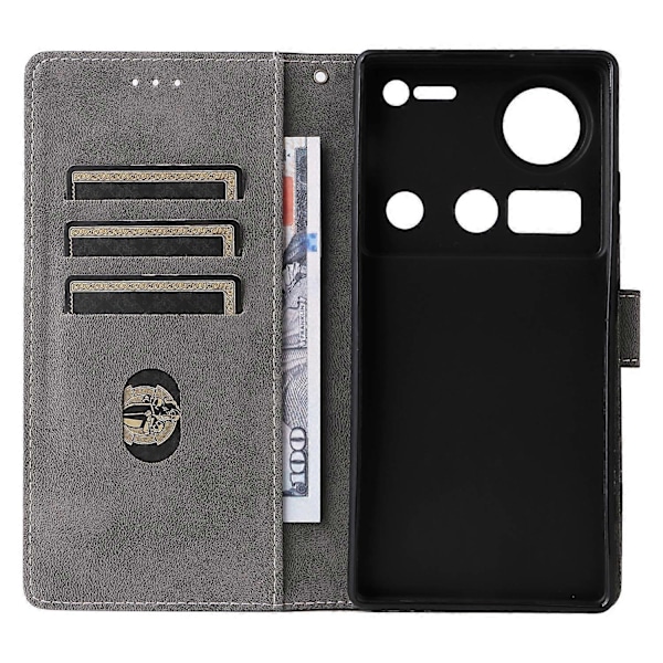 Til ZTE nubia Z70 Ultra Wallet Case RFID-blokering PU Læder Cover Stativ View-Grøn Multicolor Brown