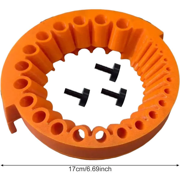 Drill Bit Sharpener All Bits Angle Grinder Attachment 2 to 13 mm Grinding Tool Compatible 125 mm Grinders Orange