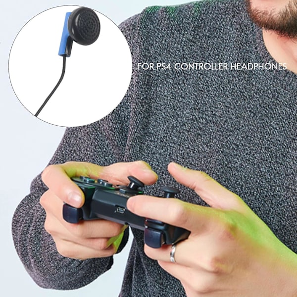 Headset Hörlursmikrofon Öronmussla För Ps4 Kontroller Hörlurar black