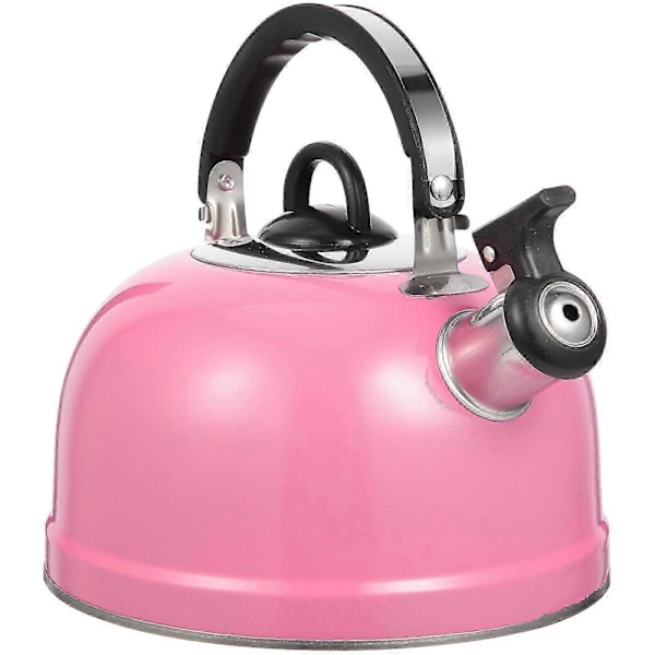 Metal Vandflaske Fløjtekedel til Komfur Kogende Tekedel Vandkogende Gryde Varmtvandskedel Pink 20.00X19.00X18.50CM
