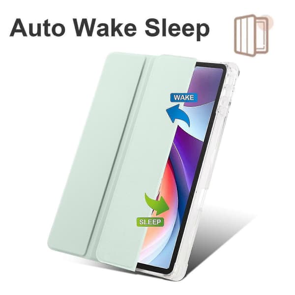 3-fold Læder Etui Til Lenovo Tab M11 / Xiaoxin Pad 11 2024 Light green