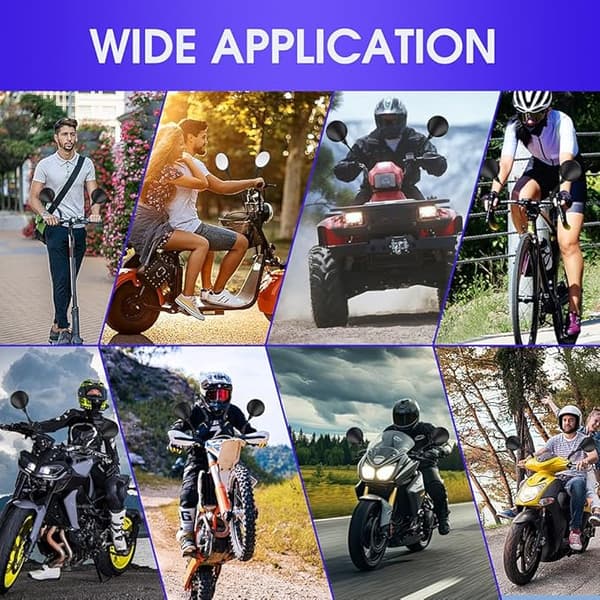 Universal Motorcycle Mirror Set
