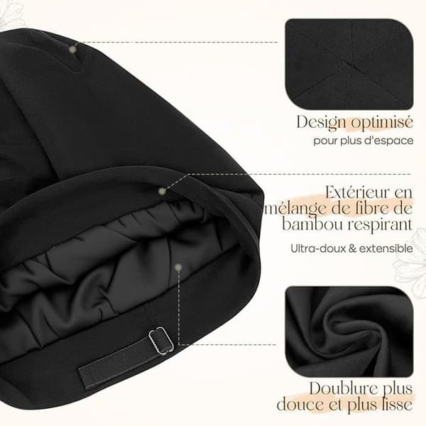 XJYDNCG Unisex Elastisk Satin Nattmössa, Slouchy Justerbar Mössa med Satinfoder - Grön