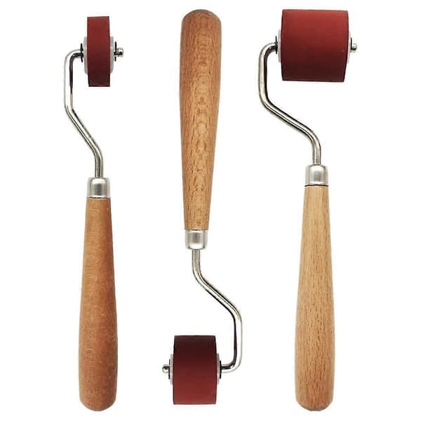 3 stk. Håndværksstempling Brayers Brayer Ruller, Gummi Brayer Rulle Brayer Blækrulle til Stempling, Pri As Shown