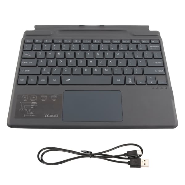 Wireless Bluetooth 5.0 Keyboard Ultra Slim with Touchpad PU Leather Case Fast Typing Backlit for iPad Pro 8 9 450mAh Battery