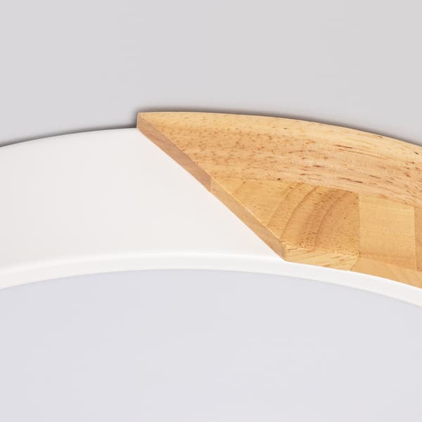 LED iling lampe 18W cirkulær træ ø320 mm CCT valgbar semi-dari iluzzia Blanco
