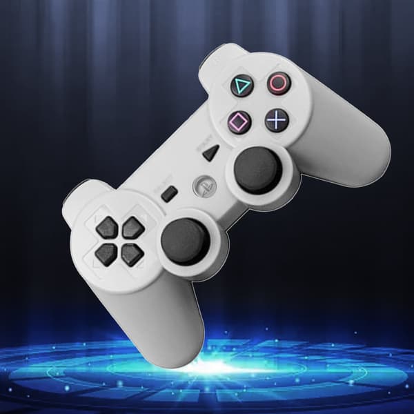 PS3 Bluetooth trådløs vibrasjonshåndkontroll PS3-spill trådløs håndkontroll silver gray