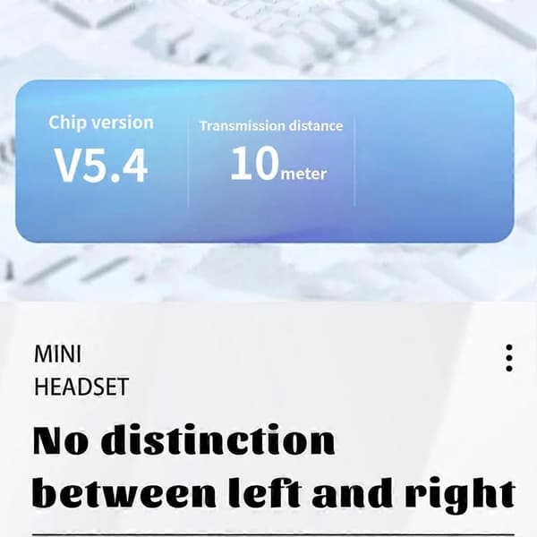 Mini hörlurar trådlösa Bluetooth lågprofil mikro-typ små diskreta dolda hörlurar fungerar små hörlurar Purple