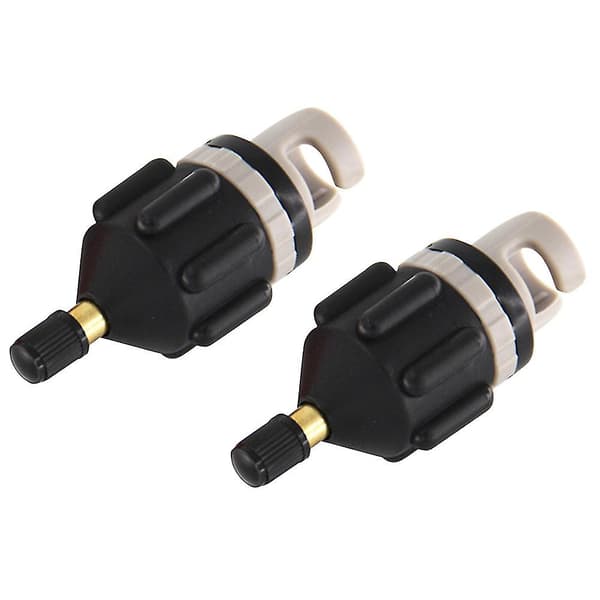 Tålig luftventiladapter Slitstark roddbåts luftventiladapter Nylon Kajak Uppblåsbar pumpadapter Kompatibel med SUP-bräda 2pcs Black China