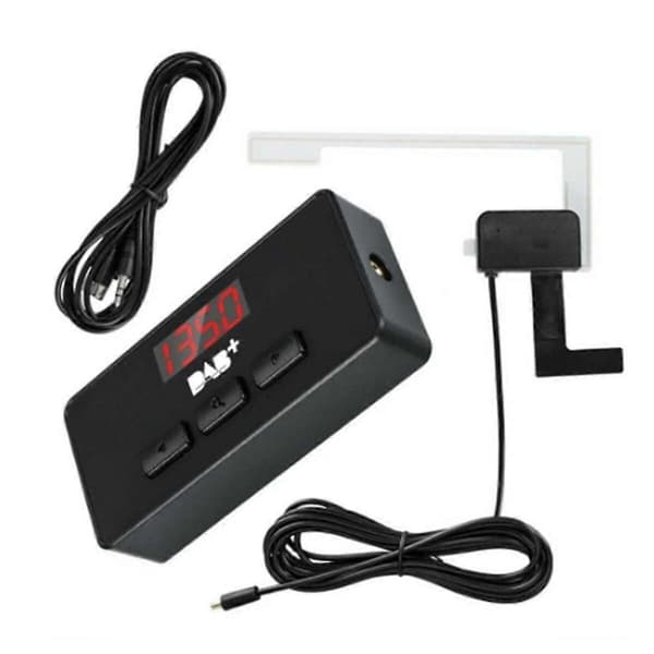 DAB + Antenne med USB-adapter Mottaker Android Bil Stereo Spiller Bil GPS Mottaker DAB+ Signal Mottaker