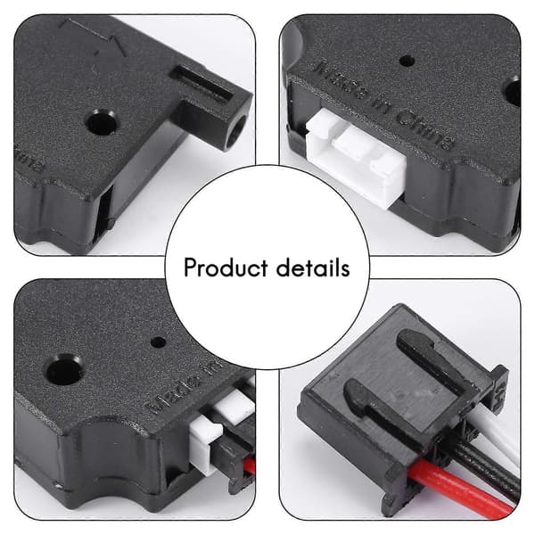3D-printer filamentdeteksjonsmodul med 1M kabel Run-Out sensor material Runout detektor for Ender black