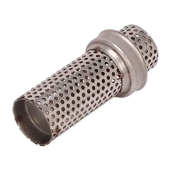 51MM Universal Motorcykel Udstødning Lyddæmper DB - Støjlyd Eliminator Mesh DB - Kort silver