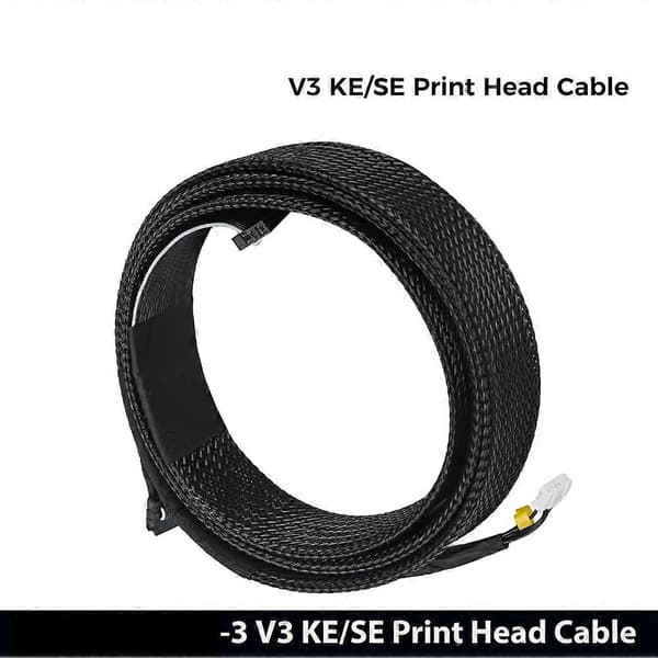 Til Creality Ender 3 V3 SE KE Printhovedkabel 3D-printerdele Printhovedkabel til Ender-3 V3 KE/SE Black