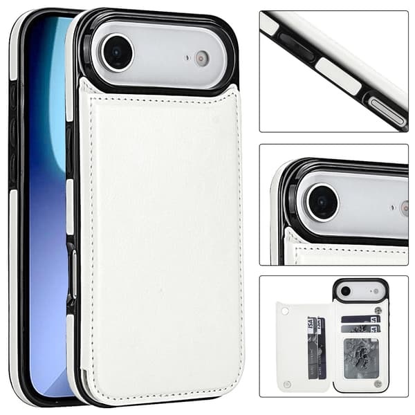 NKOBEE Wallet Case Compatible with iPhone 17 Air Röd