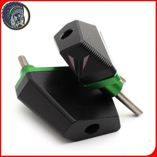 Motorcykeltillbehör CNC Ramreglage Kraschskydd Passar Grå För Kawasaki Z750 04-14 Z800 13-16 Z1000 07-09 green