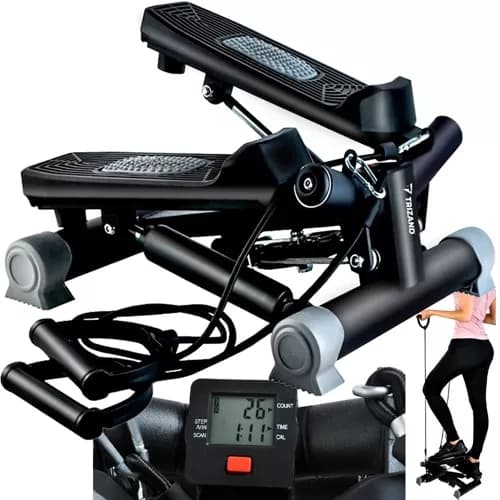Stair Climber / Stepper - Built-in Pedometer Black Black Svart