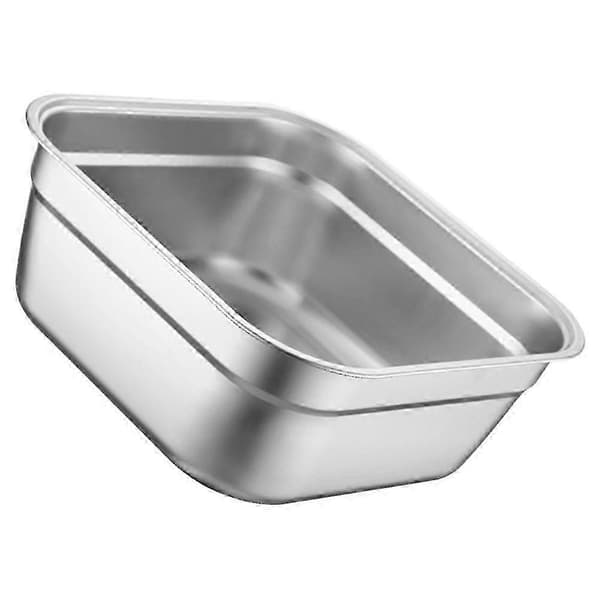 Dyp rustfri vask perfekt for restaurantbruk, solid 21 cm sølv vask, 1 pakke
