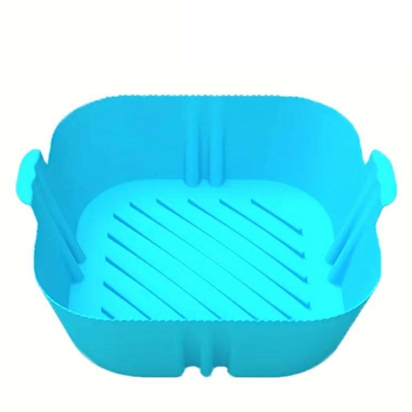 Återanvändbar Silikonform för Airfryer, Ugn - Tillbehör för Beläggning - Pizza - Friterad Kyckling blue 1pcs
