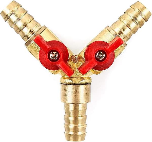 Way Diverter Slangekobling Messing Sink Legering 10mm 1 stk