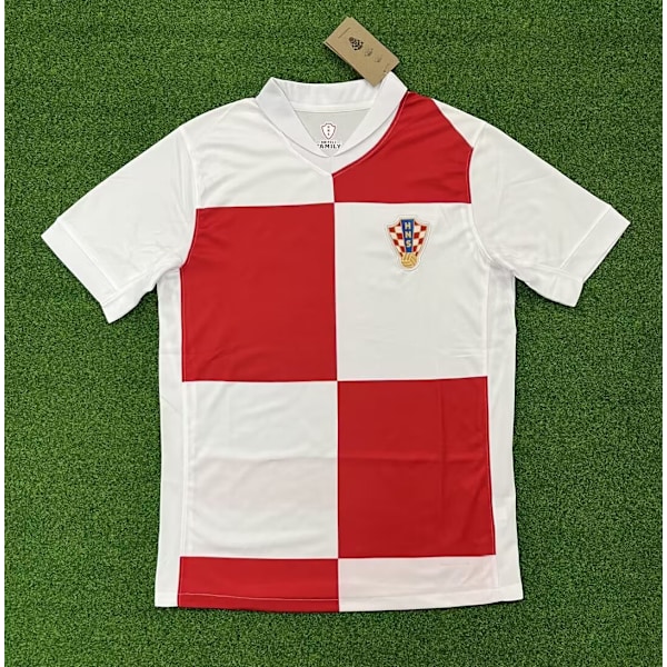 2024 Europeiska Mästerskapet Frankrike tröja Italien landslag England Spanien Brasilien fotbollsuniform Kroatien hemma Croatia home S