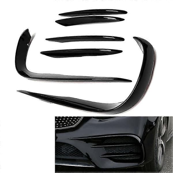 Bil Frontfanger Spoiler Splitter Deksel Tåkelys Grill Stripe For E Klasse W213 Sport E63 2016 2017 2018