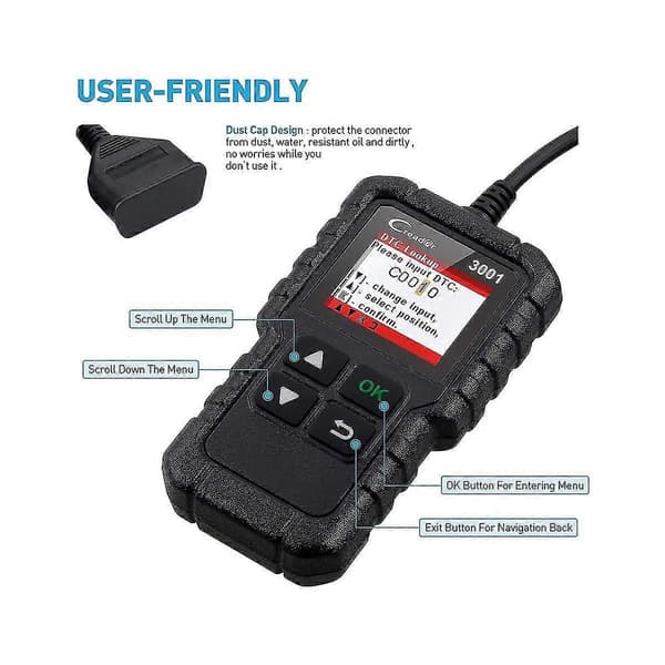 LAUNCH Creader 3001 OBD2 Bil Læser Scanner Motor Fejlkode Læser Bil Diagnostisk Værktøj Check Engi