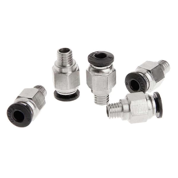 5 stk PC4-M6 Rett Pneumatisk Kobling Hurtigkobling