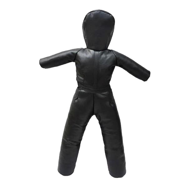 Børne Grappling Dummy PU Ufyldt Multipurpose Robust Taekwondo Træningsenhed black