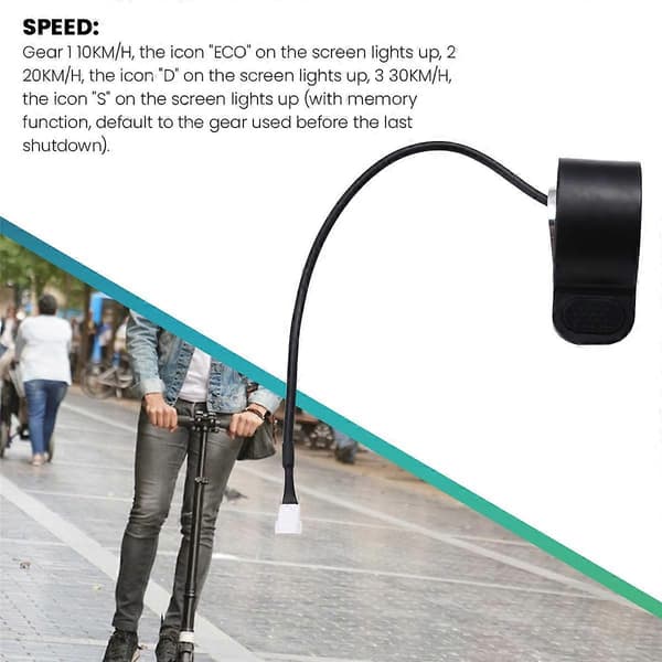 36V 350W Controller Dashboard Accelerator Scooter Udskiftningssæt til E-Scooter Controller Dashboard Ac Black  Silver