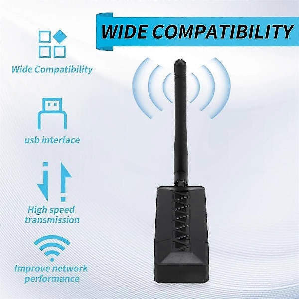 AR9271 Trådløs USB WiFi-adapter 2,4G/150 Mbps Kompatibel med Linux, , ,Kompatibel med , PC, Bærbar computer Netværksforbedring B