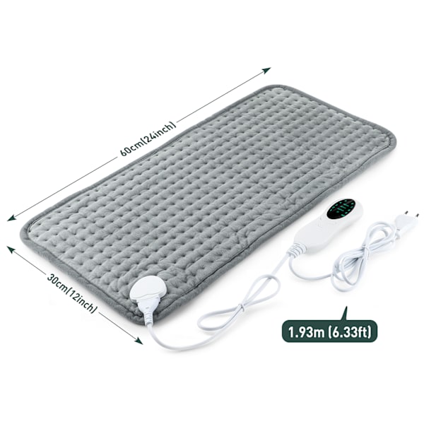Elektrisk Varmepude til Menstruation og Muskelsmerter med Nem Kontrol 30*59cm