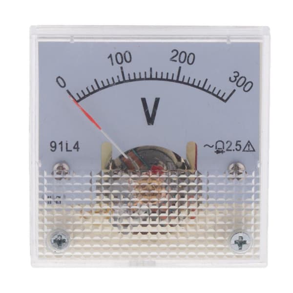 Analogt voltmeter analogt panelvoltmeter 2,5 % feil 0–300 V