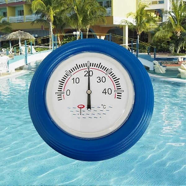 Undervands Termometer Stor Flydende Plade Vandtemperaturmåler Termometer Badekar Pool Temper Blue